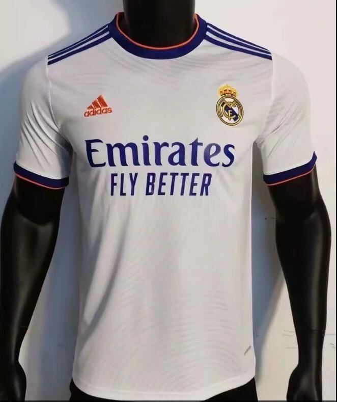Real Madrid 2021/2022 Home Fan Version Football Jersey