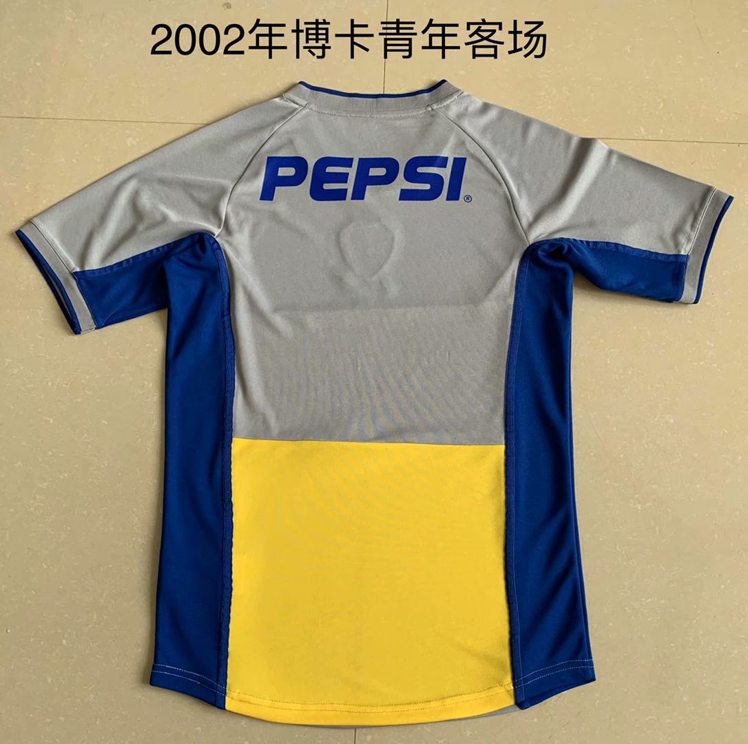 Retro Boca 2002 Away Fan Version Football Jersey