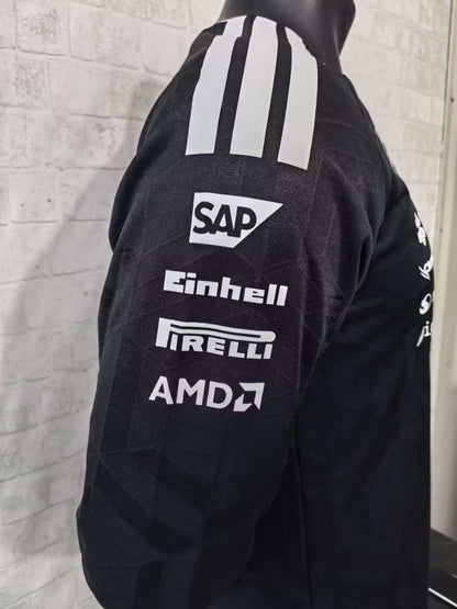 F1 Mercedes-Benz Black Long Sleeve Short Sleeve Racing Suit 2026