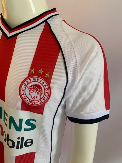 Retro Olympiacos 2001/2002 Home Fan Version Football Jersey