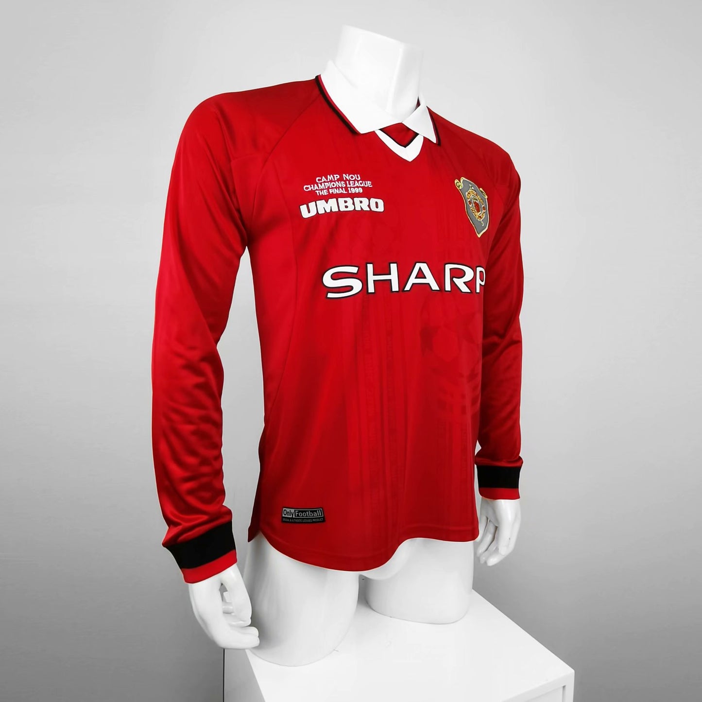 Retro Manchester united 1999/2000 Home Long Sleeve Football Jersey