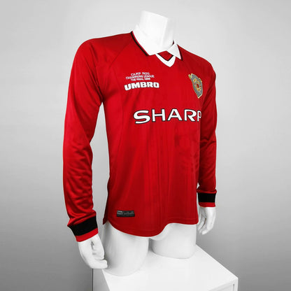 Retro Manchester united 1999/2000 Home Long Sleeve Football Jersey