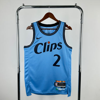 Los Angeles Clippers City Blue #2 LRONARD NBA Season Jerseys 2025
