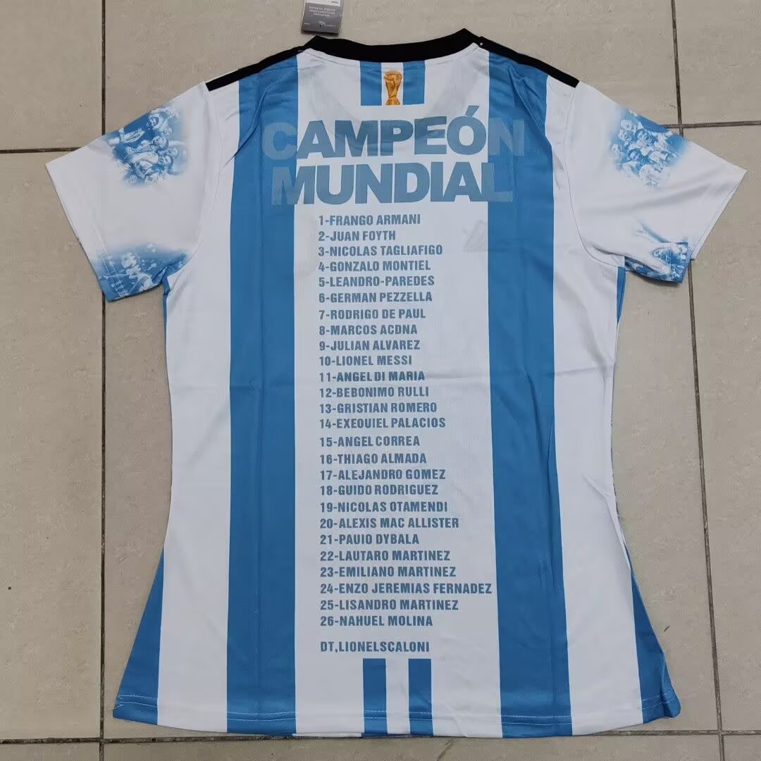 Argentina Special Edition 2022/2023 Women Fan Version Football Jersey
