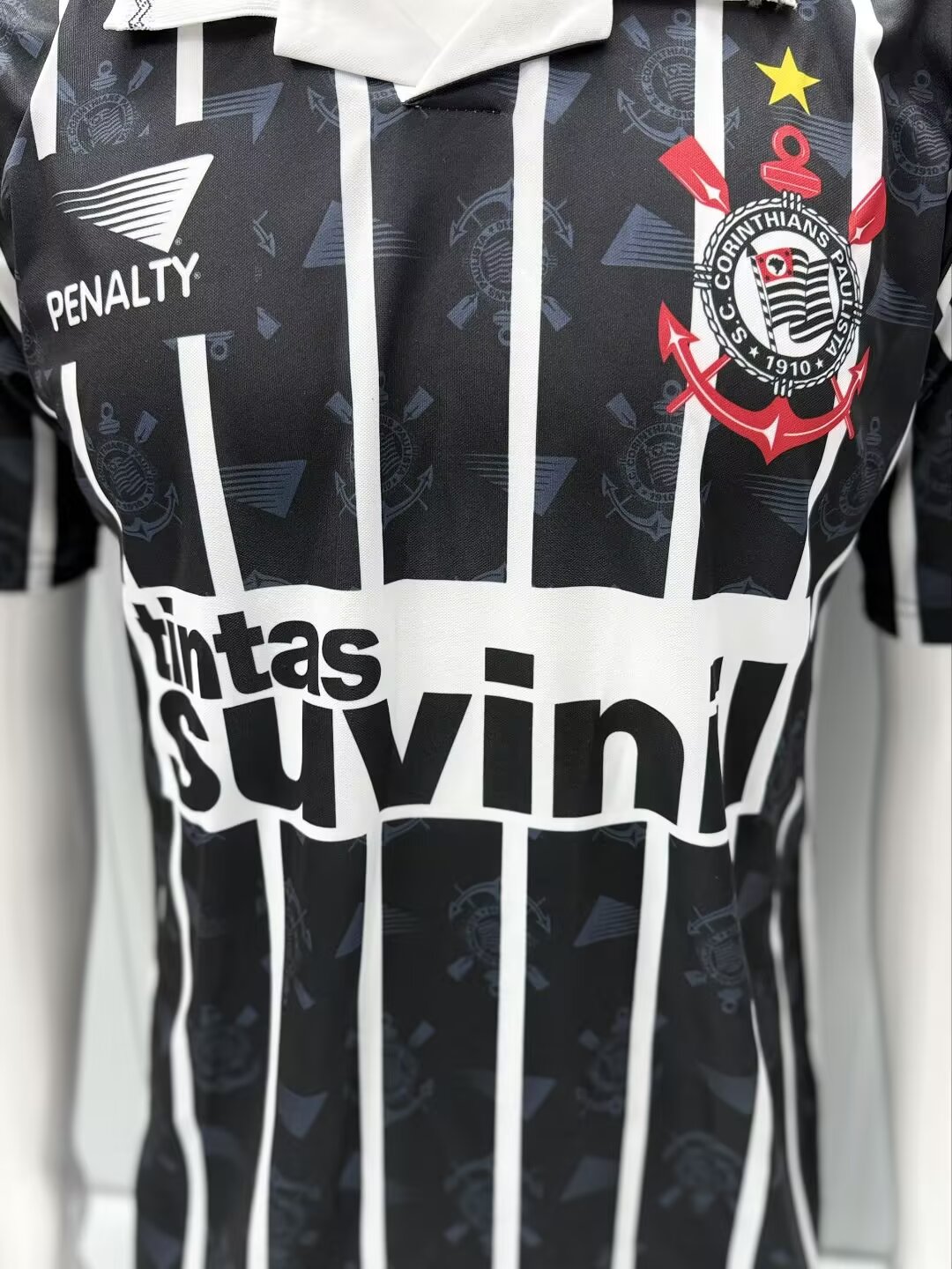 Retro Corinthians 1995 Away Fan Version Football Jersey