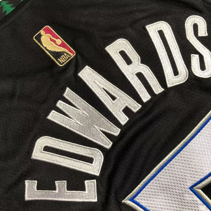 Minnesota Timberwolves Embroidery Black Retro #5 EDWARDS NBA Jerseys 2026