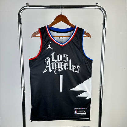 Los Angeles Clippers Black #1 HARDEN NBA Season Jerseys 2023