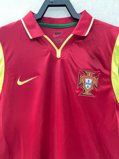 Retro Portugal 1999 Home Fan Version Football Jersey