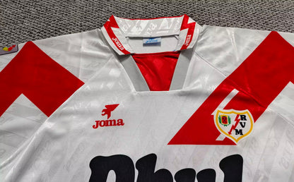 Retro Rayo Vallecano 1994/1995 Home Fan Version Football Jersey
