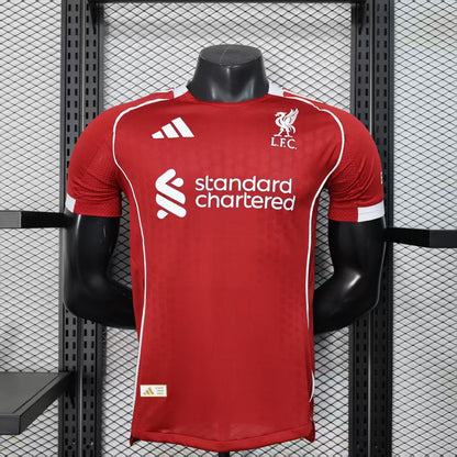 Liverpool 2025/2026 Home Player Version Football Jersey