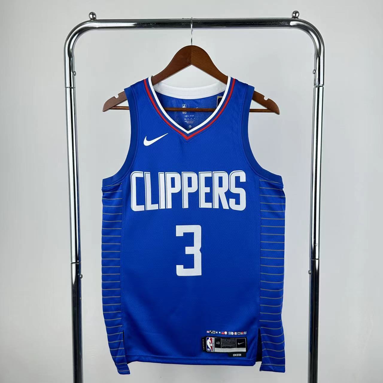 Los Angeles Clippers Blue #3 PAUL NBA Season Jerseys 2023