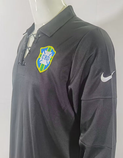 Retro Brazil Special Edition 2004 Long Sleeve Football Jersey