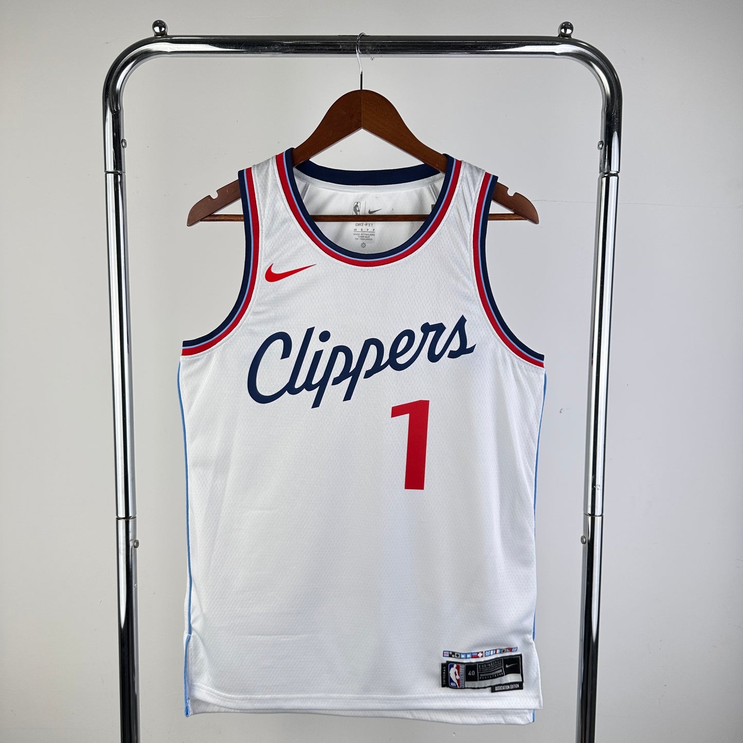 Los Angeles Clippers White #1 HARDEN NBA Season Jerseys 2025