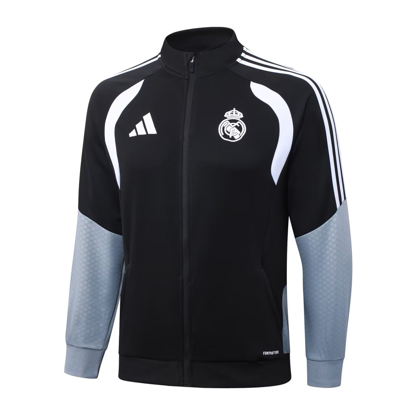 Real Madrid Black Jacket Tracksuit Jacket 2026-2027