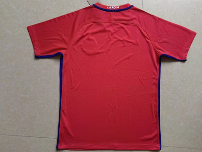Retro Chile 2016/2017 Home Fan Version Football Jersey