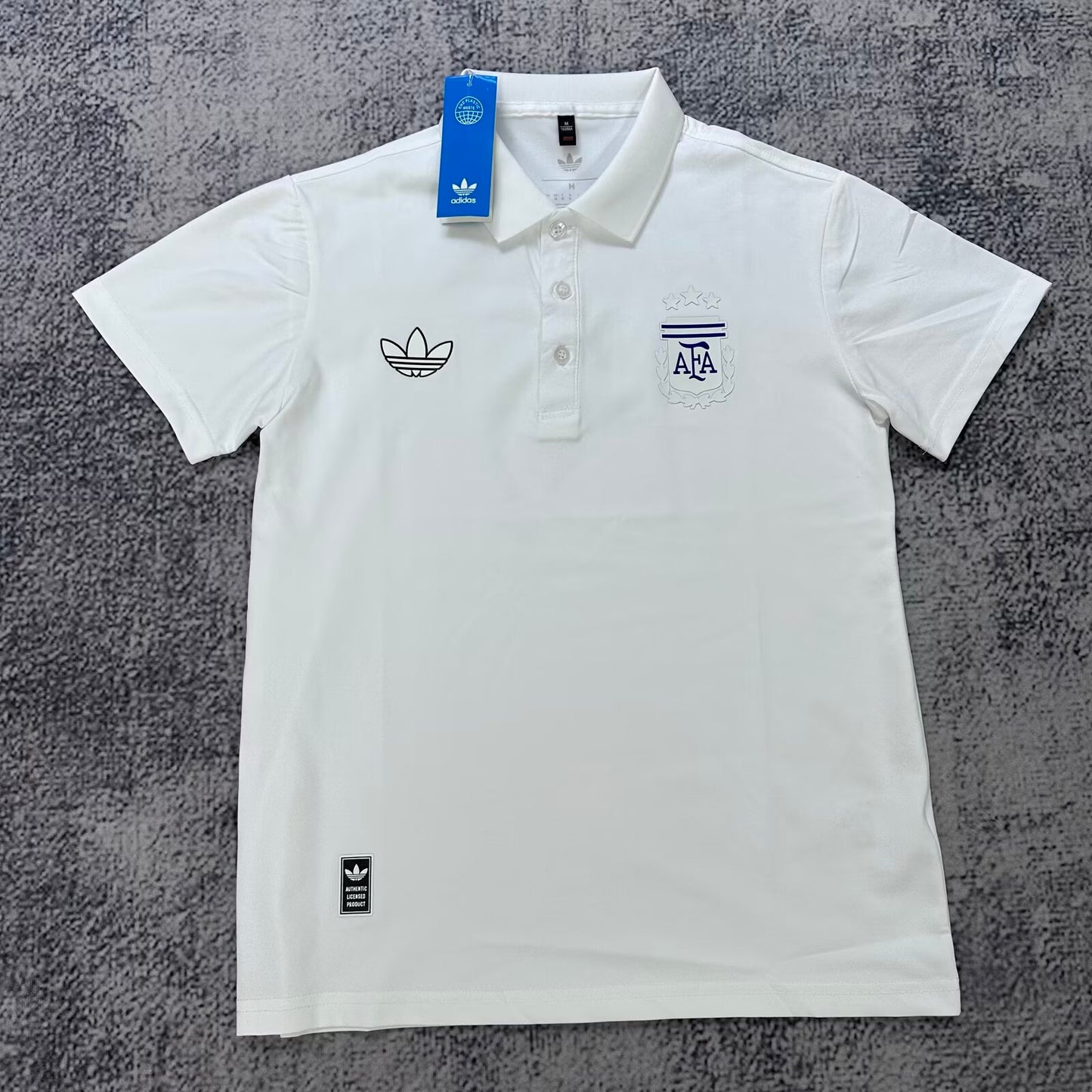 Argentina POLO T-shirt Black Grey White Blue Jersey