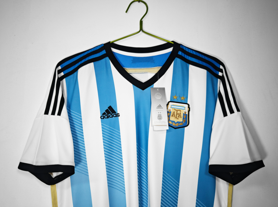 Retro Argentina 2014 Home Football Jersey
