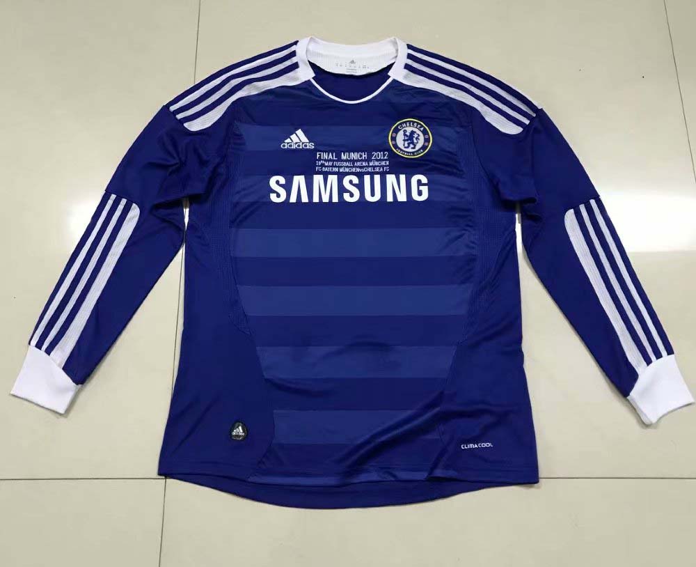 Retro Chelsea 2011/2012 Home Long Sleeve Football Jersey