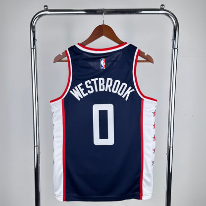 Copy Los Angeles Clippers City Blue #0 WESTBROOK NBA Season Jerseys 2025