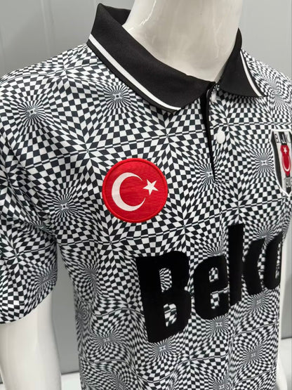 Retro Besiktas JK 1991/1992 Home Fan Version Football Jersey