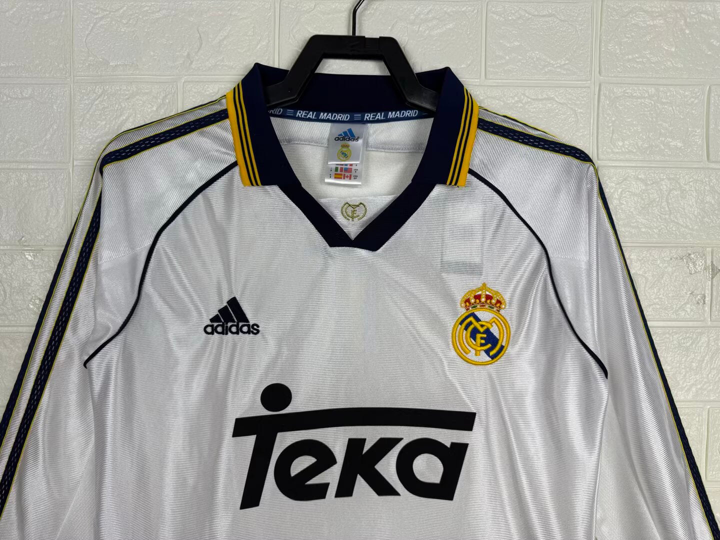 Retro real madrid 1999/2000 Home Football Jersey