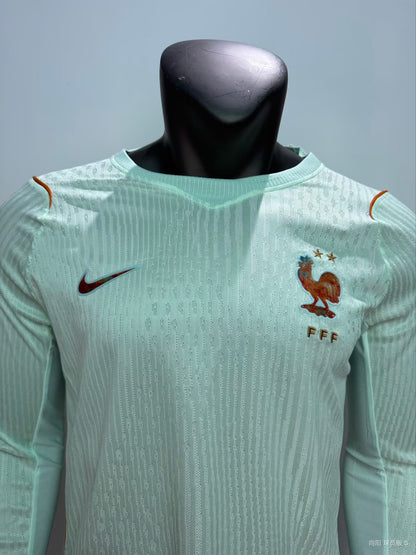 French 2026/2027 Away Long Sleeve Player Version Football Jersey