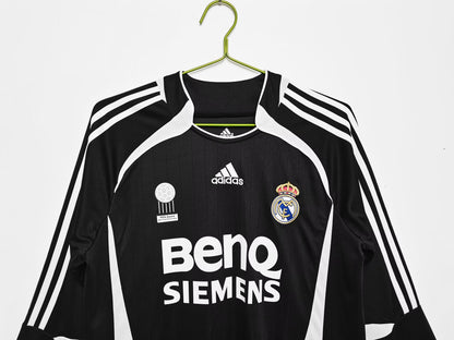 Retro real madrid 2006/2007 Away Long Sleeve Football Jersey