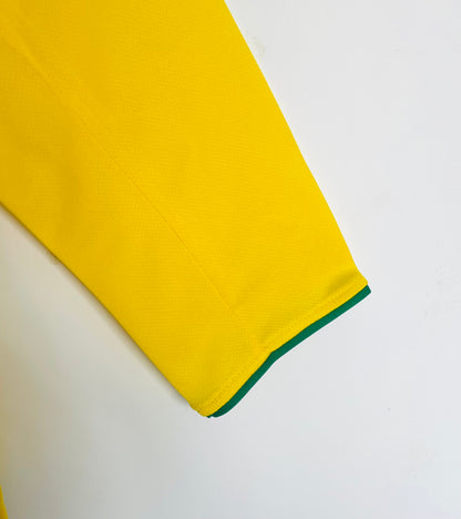 Retro Brazil 2004 Home Long Sleeve Football Jersey