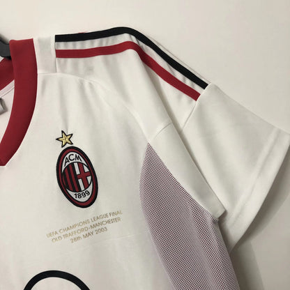 AC Milan 2002/2003 Away Fan Version Football Jersey