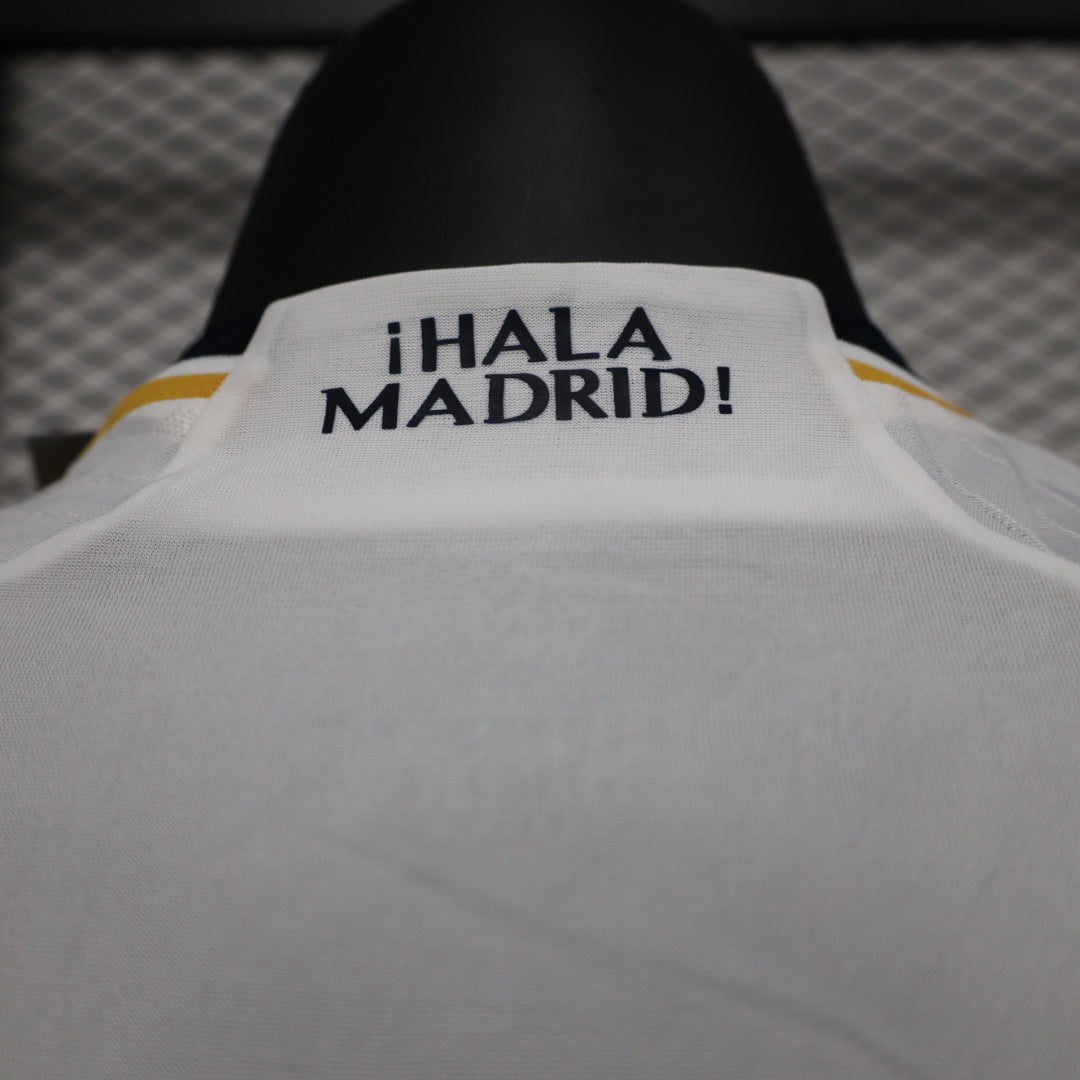 Real Madrid 2023/2024 Home Long Sleeve Player Version Football Jersey
