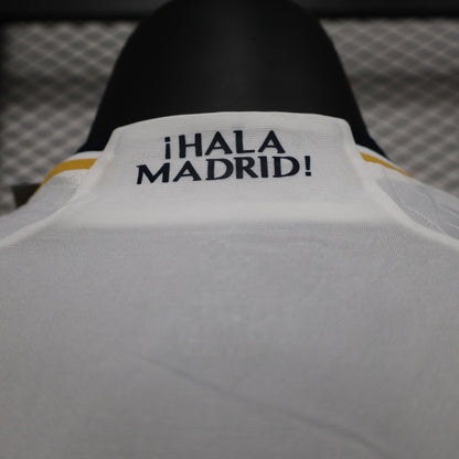 Real Madrid 2023/2024 Home Long Sleeve Player Version Football Jersey