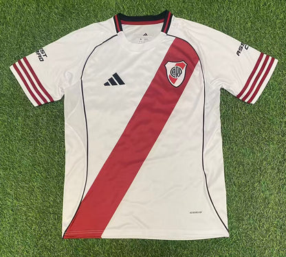 River Plate 2025/2026 Home Fan Version Football Jersey