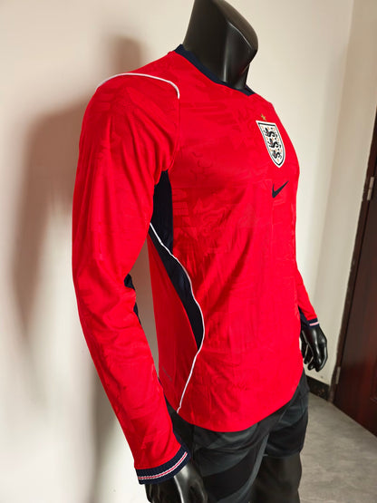 England 2026/2027 Away Long Sleeve Player Version Football Jersey