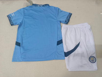Manchester City 2024/2025 Kids Home Football Jersey