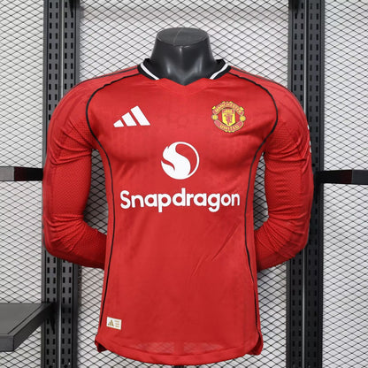 Manchester United 2025/2026 Home Player Version Football Jersey