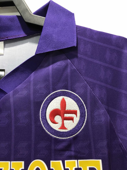 Retro Florence 1989/1990 Home Fan Version Football Jersey