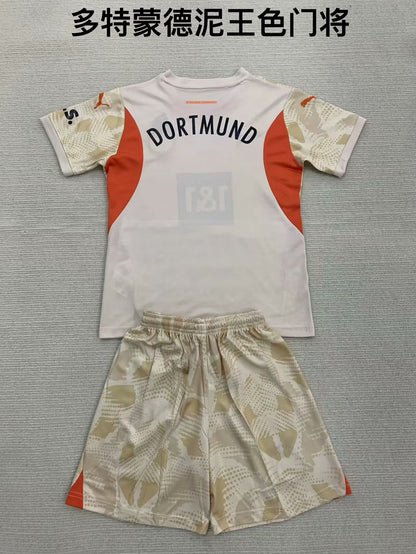 Borussia Dortmund 2024/2025 Kids Goalkeeper Football Jersey