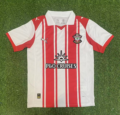 Southampton 2025/2026 Home Fan Version Football Jersey