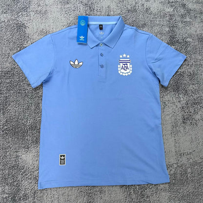 Argentina POLO T-shirt Black Grey White Blue Jersey