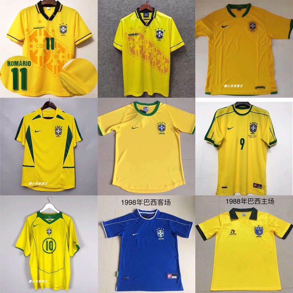 Retro Brazil 1994 Home Football Jersey