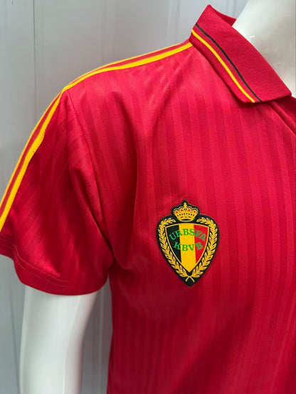 Retro Belgium 1990 Home Football Jersey