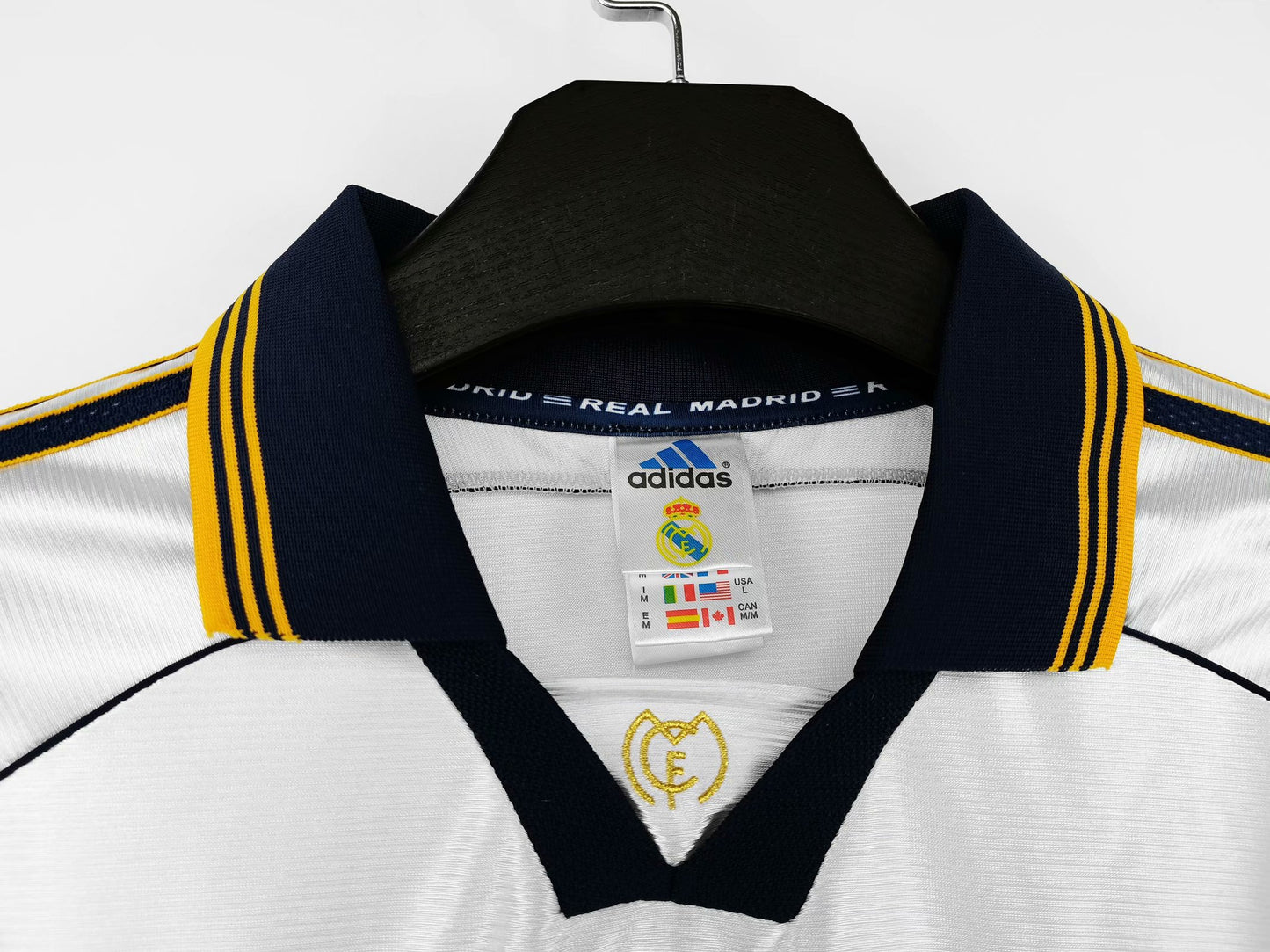 Retro real madrid 1998/2000 Home Football Jersey
