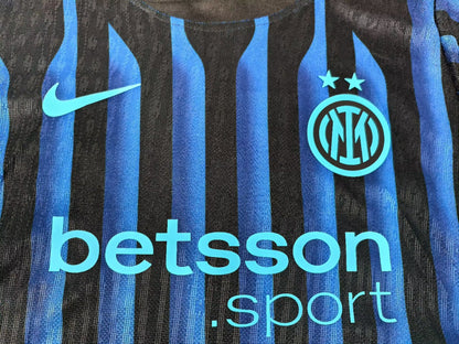 Inter Milan 2025/2026 Kids Home Player Version Football Jersey