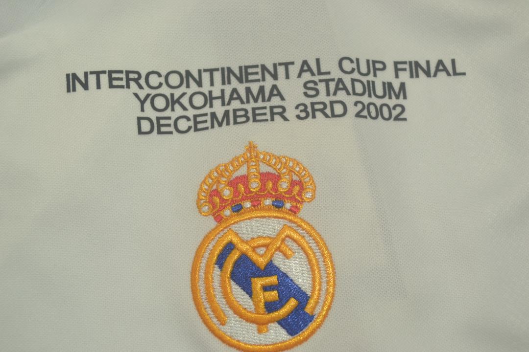 Retro Real Madrid 2002/2003 Home Long Sleeve Football Jersey