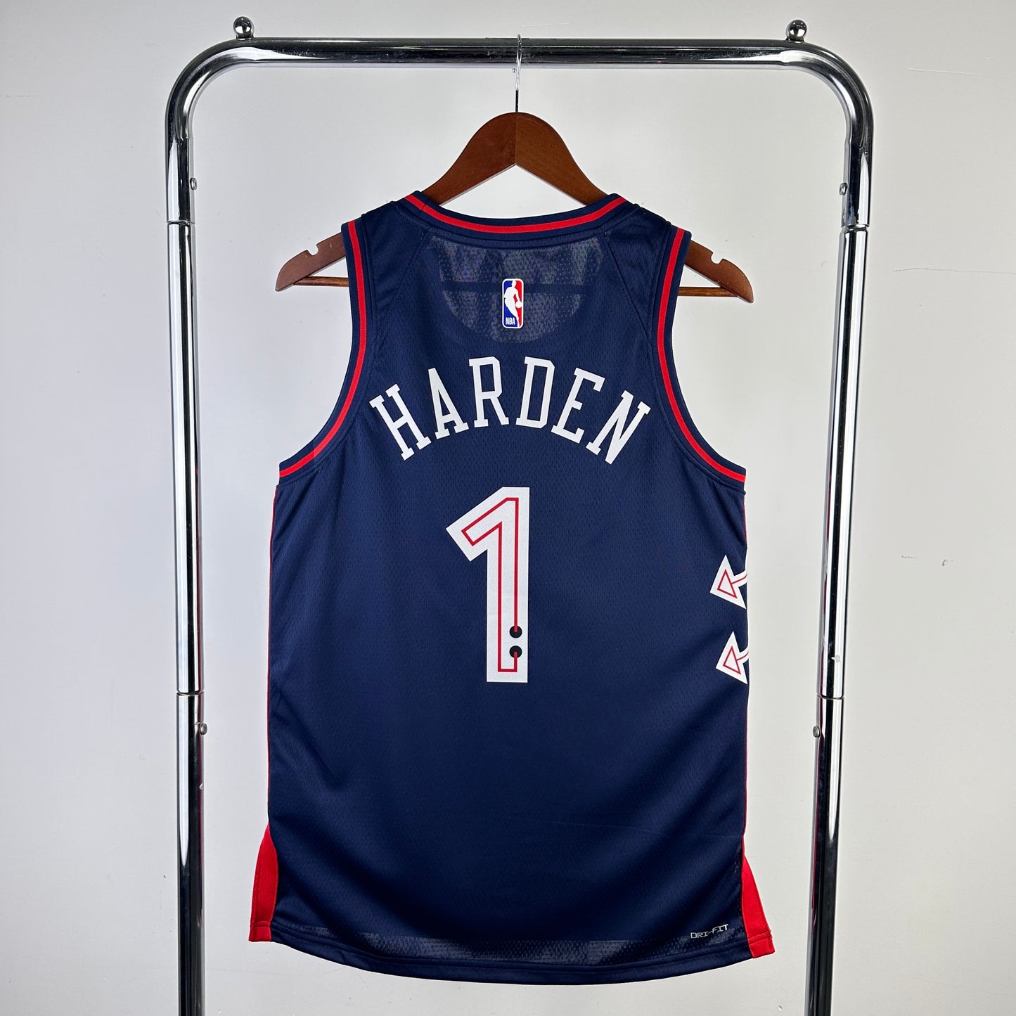 Philadelphia 76ers City Retro Blue #1 HARDEN NBA Season Jerseys 2024