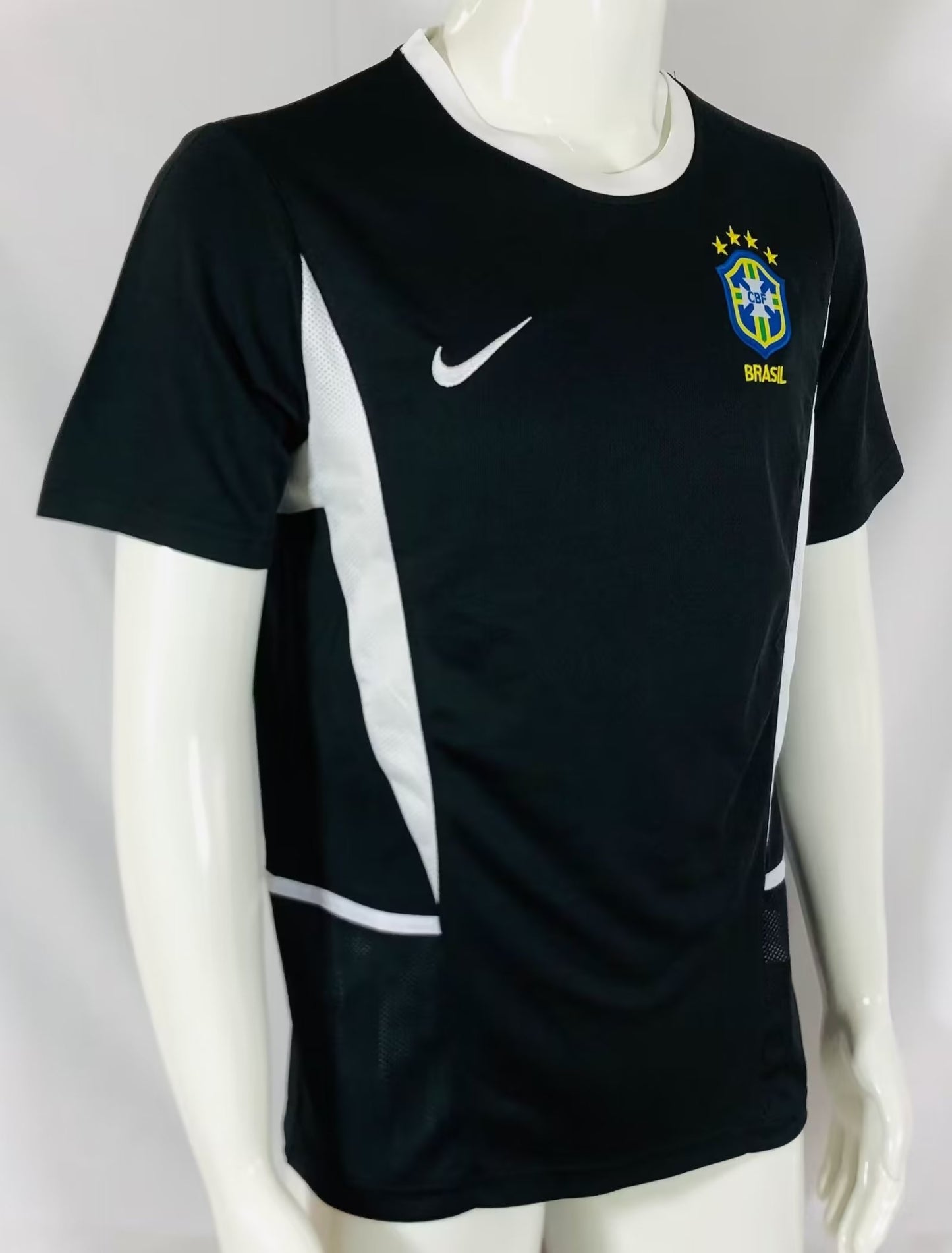 Retro Brazil 2002 Goalkeeper Fan Version Football Jersey