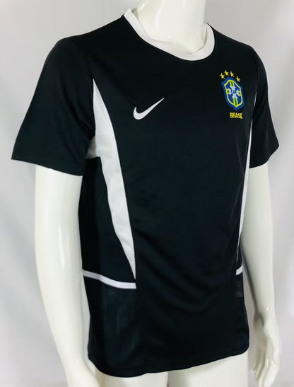 Retro Brazil 2002 Goalkeeper Fan Version Football Jersey