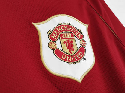 Retro Manchester united 2006/2007 Home Long Sleeve Football Jersey