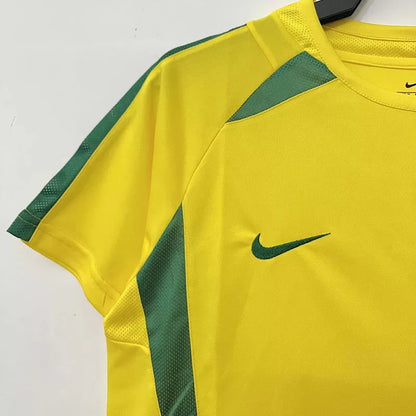 Retro Brazil 2002 Home Football Jersey