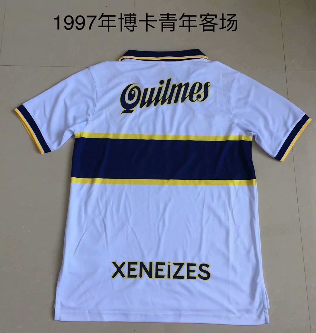 Retro Boca 1996/1997 Away Fan Version Football Jersey